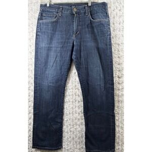 Citizens of Humanity Mens Sid Straight Leg Jean Size 33 Dark Wash Denim